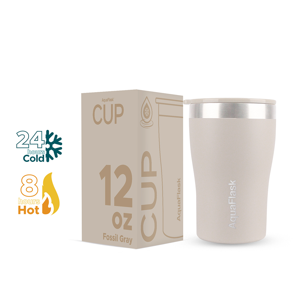 AQUAFLASK CUP - FOSSIL GRAY