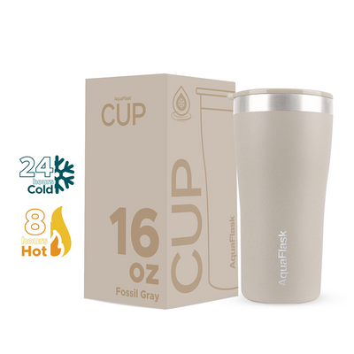 AQUAFLASK CUP - FOSSIL GRAY